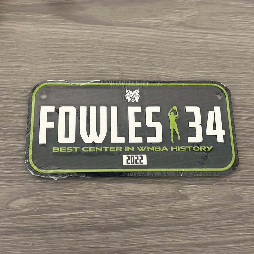 WNBA Sylvia Fowles Limited Edition Bicycle Plate, Minnesota Lynx, Final Game